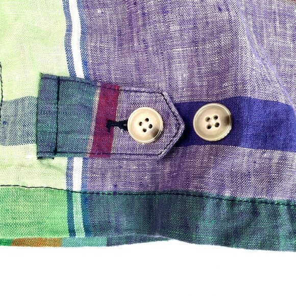 Polo Ralph Lauren 4XLT Mens Check Linen Harrington Plaid Madras Jacket Big Tall - Picture 7 of 11